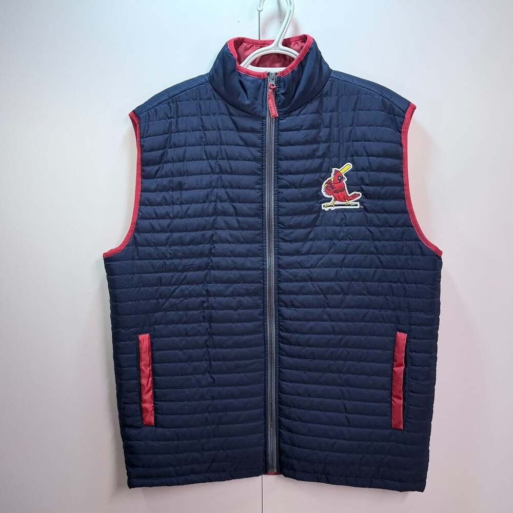 St. Louis Cardinals MLB Quilted Vest Bayer Sponsor Men's XL